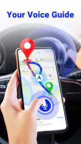 Spraak GPS-navigatie screenshot