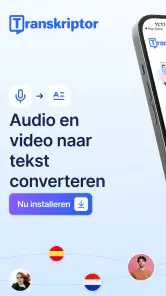 Spraak naar Tekst Transcribeer screenshot