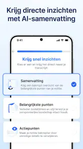 Spraak naar Tekst Transcribeer screenshot