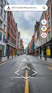 Street View-kaart en navigatie screenshot
