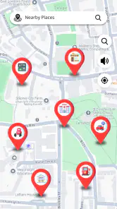 Street View-kaart en navigatie screenshot