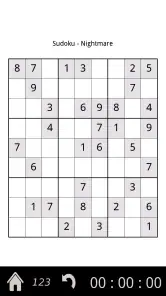 Sudoku screenshot