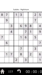 Sudoku screenshot
