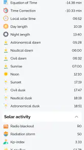 Sungres (Solar Tracker) screenshot