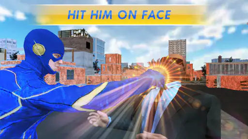 Superheld vliegende hero game screenshot