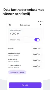 Swish betalningar screenshot