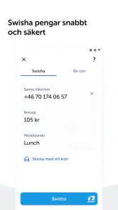 Swish betalningar screenshot