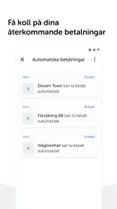 Swish betalningar screenshot