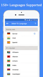 Talen spreken en vertalen screenshot