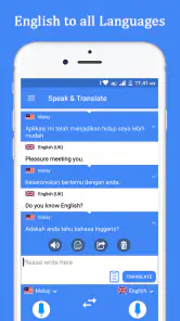 Talen spreken en vertalen screenshot