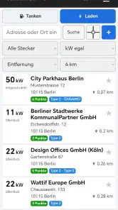 tanken.de screenshot