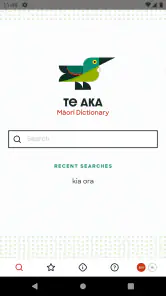 Te Aka Māori Dictionary screenshot
