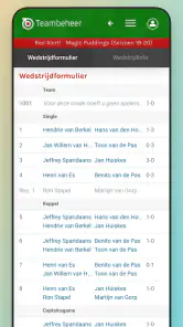 Teambeheer Darts screenshot