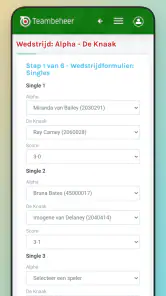 Teambeheer Darts screenshot