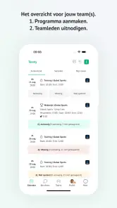 Teamy: app voor sportteams screenshot