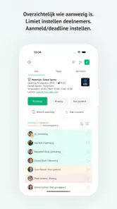 Teamy: app voor sportteams screenshot