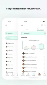 Teamy: app voor sportteams screenshot