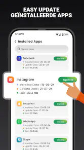 Telefoon Software Update App screenshot