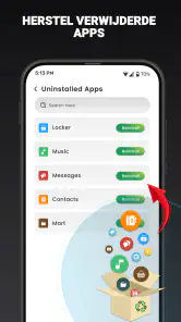 Telefoon Software Update App screenshot