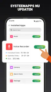 Telefoon Software Update App screenshot