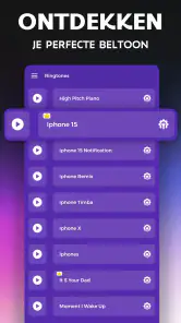 Telefoonbeltonen 2026 screenshot