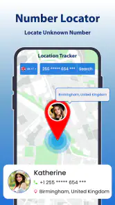 Telefoonnummer Locatie screenshot