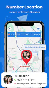Telefoonnummertracker screenshot