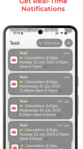Testi Driving Cancellations UK screenshot