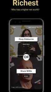 The Higher or Lower Game screenshot