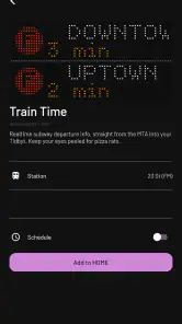 Tidbyt screenshot
