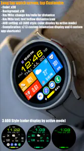 Tiles Window Watch Face NTV556 screenshot