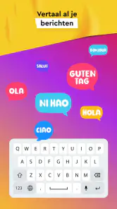 Toetsenbordvertaler chatten screenshot