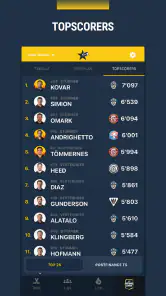 Topscorers screenshot