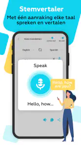 Translate voice: foto vertaler screenshot