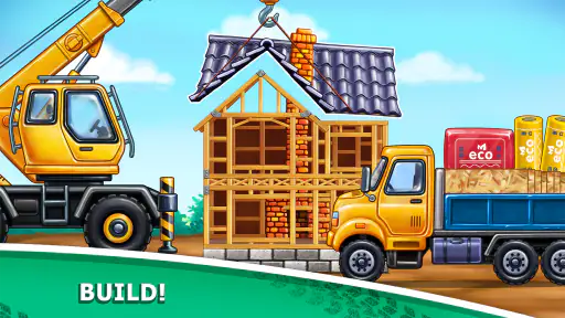 Truckgames voor kinderen Bouw screenshot