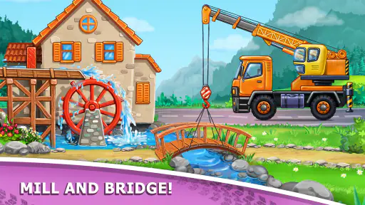 Truckgames voor kinderen Bouw screenshot