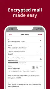 Tuta: beveiligde e-mail screenshot