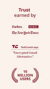 Tuta: beveiligde e-mail screenshot