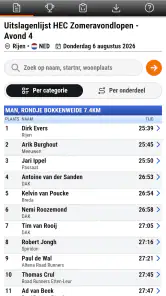 Uitslagen.nl screenshot