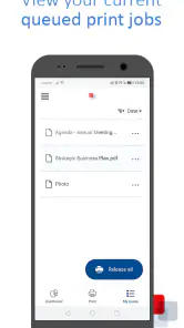 uniFLOW Online Print & Scan screenshot