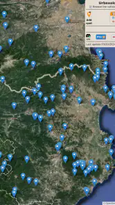 Urbexology.com - Urbex map screenshot