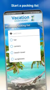 Vakantie Countdown App screenshot