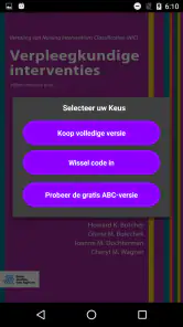 Verpleegk. interventies (NIC) screenshot