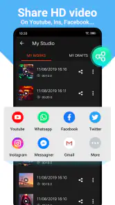 Videomaker muziek Video-editor screenshot