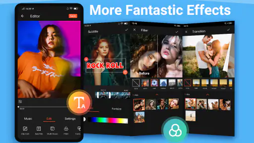 Videomaker muziek Video-editor screenshot