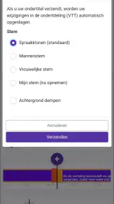 Videovertaler en dubbing screenshot