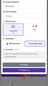 Videovertaler en dubbing screenshot