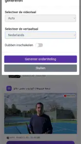 Videovertaler en dubbing screenshot