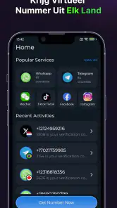 Virtueel Nummer SMS - SmsCode screenshot