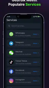 Virtueel Nummer SMS - SmsCode screenshot